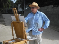Der Maler in Aktion